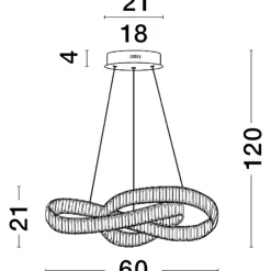 Lampadario Camera Da Letto-Selezionato da Mazzolaluce Lampadario di cristallo per camera da letto stile contemporaneo