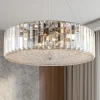 Lampadari Moderni-Maytoni Lampadario di cristallo recinto vetro trasparente per soggiorno