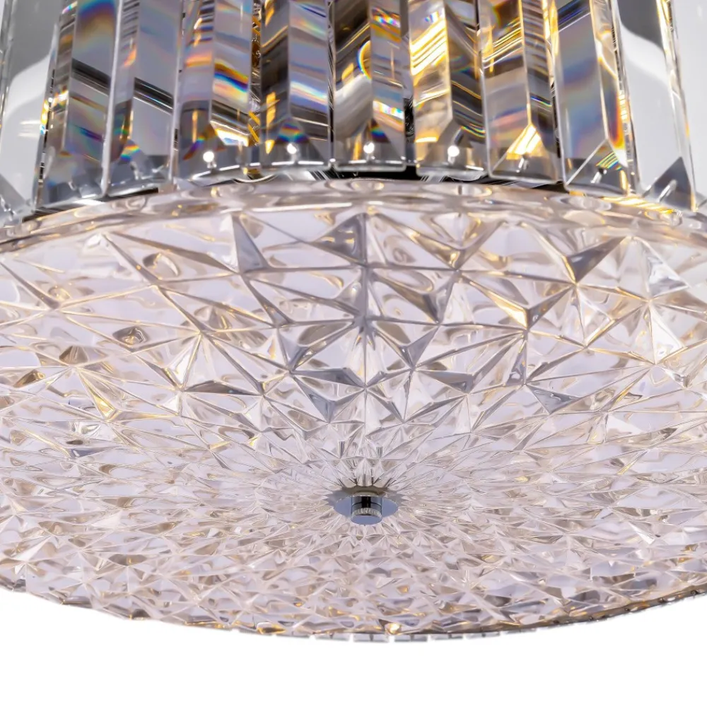 Lampadari Moderni-Maytoni Lampadario di cristallo recinto vetro trasparente per soggiorno