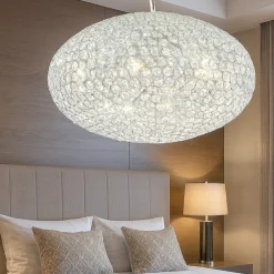 Lampadario Camera Da Letto-Ideal Lux Lampadario di cristallo stanza da letto orion sp8