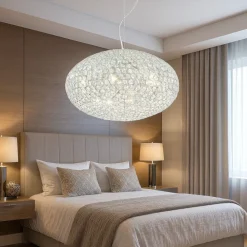 Lampadario Camera Da Letto-Ideal Lux Lampadario di cristallo stanza da letto orion sp8