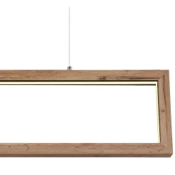 Lampadari Moderni-Selezionato da Mazzolaluce Lampadario di legno led 24w 3000k moderno per tavolo soggiorno
