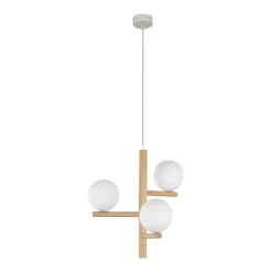 Lampadari Moderni-Selezionato da Mazzolaluce Lampadario di legno stile scandinavo