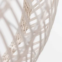 Lampadario Camera Da Letto-Selezionato da Mazzolaluce Lampadario di rattan avorio intrecciato 50 cm per camera da letto