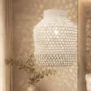 Lampadario Camera Da Letto-Selezionato da Mazzolaluce Lampadario di rattan avorio per camera da letto