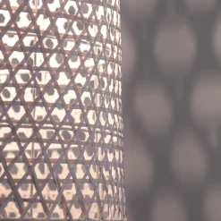 Lampadario Camera Da Letto-Selezionato da Mazzolaluce Lampadario di rattan bianco cupola per camera da letto