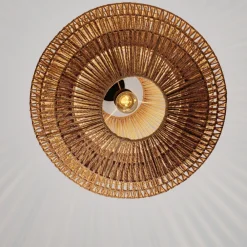 Lampadari Moderni-Selezionato da Mazzolaluce Lampadario di rattan 50 cm intrecciato a sospensione