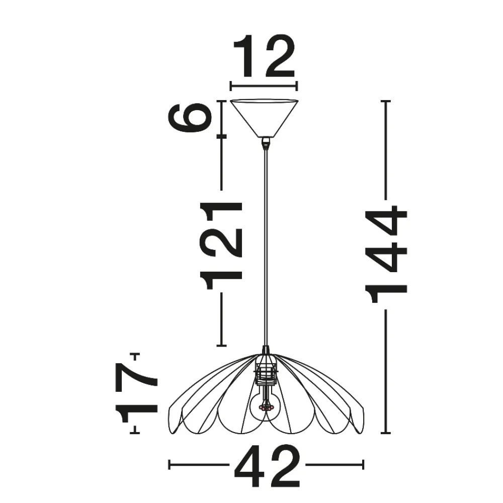 Lampadari Cucina-Selezionato da Mazzolaluce Lampadario di rattan marrone intrecciato per cucina