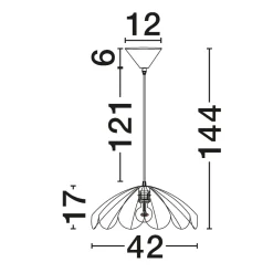 Lampadari Cucina-Selezionato da Mazzolaluce Lampadario di rattan miele intrecciato per cucina