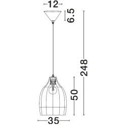 Lampadari Moderni-Selezionato da Mazzolaluce Lampadario di rattan miele intrecciato per sala da pranzo