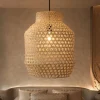 Lampadario Camera Da Letto-Selezionato da Mazzolaluce Lampadario di rattan naturale per camera da letto