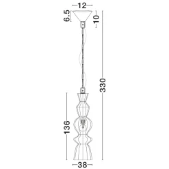 Lampadari Moderni-Selezionato da Mazzolaluce Lampadario di rattan nero allungato per salotto