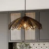 Lampadari Cucina-Selezionato da Mazzolaluce Lampadario di rattan nero per cucina