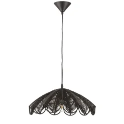Lampadari Cucina-Selezionato da Mazzolaluce Lampadario di rattan nero per cucina