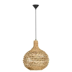 Lampadari Moderni-Selezionato da Mazzolaluce Lampadario di rattan per sala da pranzo
