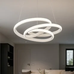 Lampadari Moderni-Gea Luce Lampadario diva sg bianco moderno led 47w 3000k