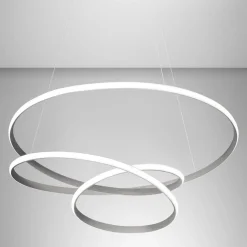 Lampadari Moderni-Gea Luce Lampadario diva sg titanio di design led 47w 3000k
