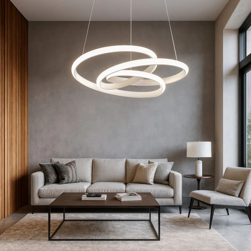 Lampadari Moderni-Gea Luce Lampadario diva s-s led 80w 3000k bianco design moderno