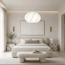 Lampadario Camera Da Letto-Selezionato da Mazzolaluce Lampadario di viscosa sabbia design moderno per camera da letto