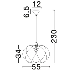 Lampadario Camera Da Letto-Selezionato da Mazzolaluce Lampadario di viscosa sabbia design moderno per camera da letto