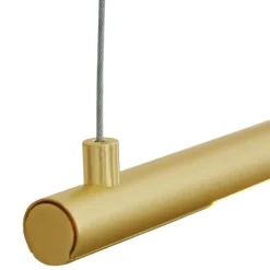 Lampadari Moderni-Selezionato da Mazzolaluce Lampadario dorato moderno da tavolo bacchetta led 20w 3000k