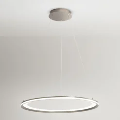 Lampadari Moderni-Perenz Illuminazione Lampadario edge perenz led 66w 3000k grigio titanio per soggiorno moderno