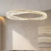 Lampadari Moderni-Selezionato da Mazzolaluce Lampadario elegante cerchio di cristallo per soggiorno