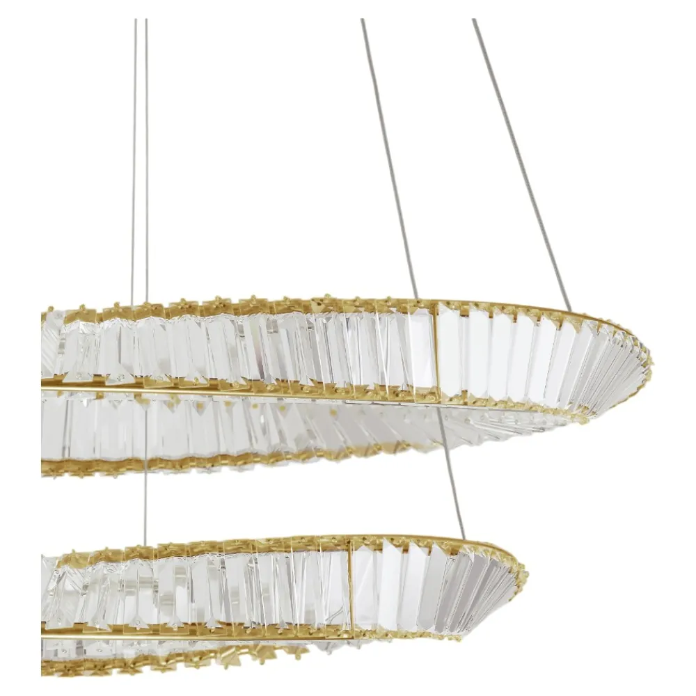 Lampadari Moderni-Selezionato da Mazzolaluce Lampadario elegante moderno di cristallo per salone
