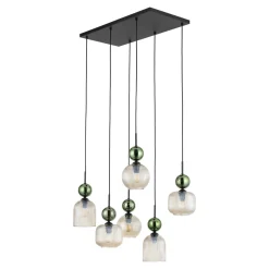 Lampadari Moderni-Selezionato da Mazzolaluce lampadario elegante per soggiorno sfere in vetro verde