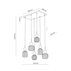 Lampadari Moderni-Selezionato da Mazzolaluce lampadario elegante per soggiorno sfere in vetro verde