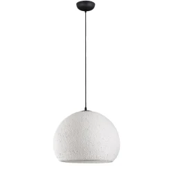 Lampadari Moderni-Selezionato da Mazzolaluce Lampadario fatto a mano sfera in resina e carta bianca