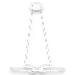 Lampadario Camera Da Letto-Selezionato da Mazzolaluce Lampadario fiocco bianco led 32w 4000k dimmerabile per camera da letto