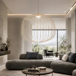 Lampadari Moderni-Selezionato da Mazzolaluce Lampadario gabbia di metallo sabbia design moderno per soggiorno