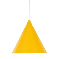 Lampadari Cucina-Selezionato da Mazzolaluce Lampadario giallo cono di metallo 25cm per cucina