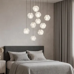Lampadario Camera Da Letto-Selezionato da Mazzolaluce Lampadario grappolo sfere per camera da letto