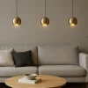 Lampadari Moderni-Gea Luce Lampadario guya oro 3 led 24w 3000k