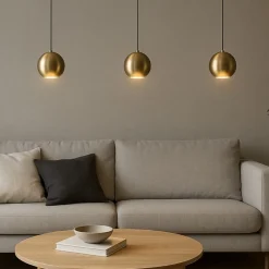 Lampadari Moderni-Gea Luce Lampadario guya oro 3 led 24w 3000k