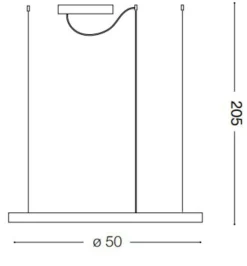 Lampadari Moderni-Ideal Lux Lampadario oracle slim sp d050 round bianco led 32w 4000k per soggiorno