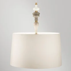 Lampadari Moderni-Perenz Illuminazione Lampadario in ceramica con paralume per soggiorno abaco perenz