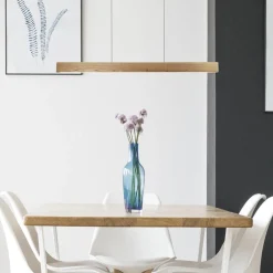 Lampadari Moderni-Selezionato da Mazzolaluce Lampadario in legno naturale led 15w 3000k per tavolo da soggiorno