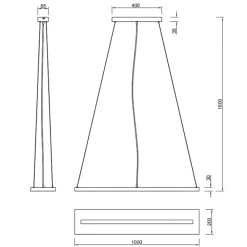Lampadari Cucina-Selezionato da Mazzolaluce Lampadario in legno per cucina led 3000k dimmerabile