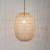 Lampadario Camera Da Letto-Selezionato da Mazzolaluce Lampadario in rattan naturale 30 cm per camera da letto etnica