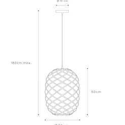 Lampadari Moderni-Selezionato da Mazzolaluce Lampadario intreccio metallo oro