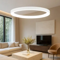 Lampadari Moderni-Gea Luce Lampadario krizia sp led 38w 3000k cerchio bianco