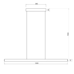 Lampadari Moderni-Selezionato da Mazzolaluce Lampadario led bianco saliscendi con sensore dimmerper tavolo ufficio