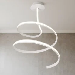 Lampadari Moderni-Vivida International Lampadario led bianco 48w 4000k vivida ribbon design