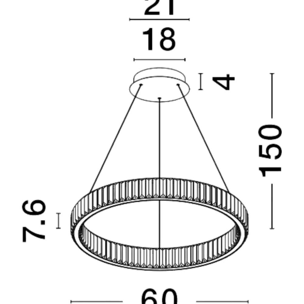 Lampadari Moderni-Selezionato da Mazzolaluce Lampadario led cerchio dorato di vetro cristallo per soggiorno