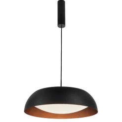 Lampadari Cucina-Selezionato da Mazzolaluce Lampadario led cupola nero rame per tavolo da pranzo cucina
