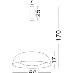 Lampadari Cucina-Selezionato da Mazzolaluce Lampadario led cupola nero rame per tavolo da pranzo cucina