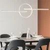 Lampadari Moderni-Selezionato da Mazzolaluce Lampadario led design moderno bianco per soggiorno 50w 3000k
